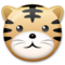 Tiger Face emoji on LG